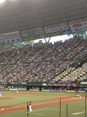 孫とおじいちゃんが観戦した日